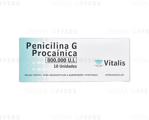PENICILINA G PROC. VIAL LIOF 800K, 1 de 10