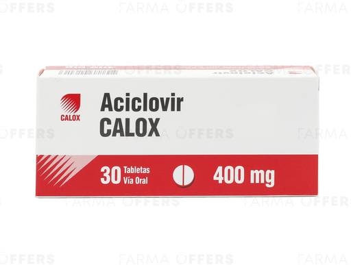 ACICLOVIR TABL 400MG, 1 de 30
