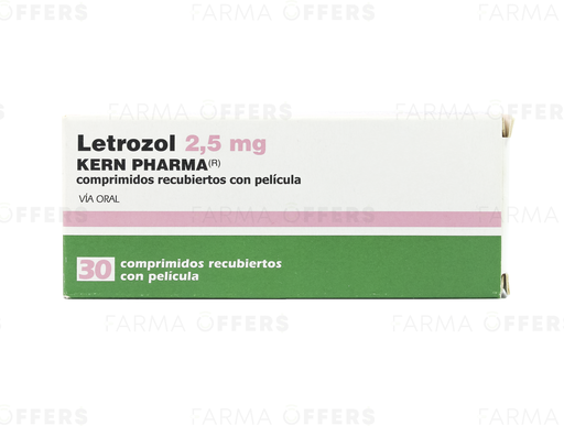 LETROZOL TABL RECUBIE 2.50MG, 1 de 30