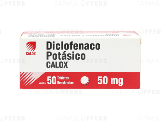 DICLOFENAC K TABL 50mg, 1 de 50 CAL