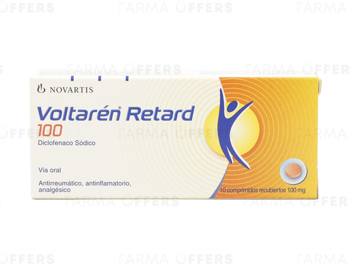 VOLTAREN GRAG. RETARD 100MG, 1 de 10