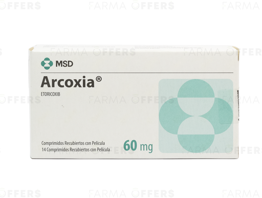 ARCOXIA TABL RECUBIE 60mg, 1 de 14