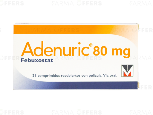 ADENURIC TABL RECUBIE 80mg, 1 de 28