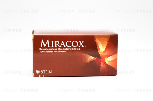 MIRACOX TABL 25mg, 1 de 100