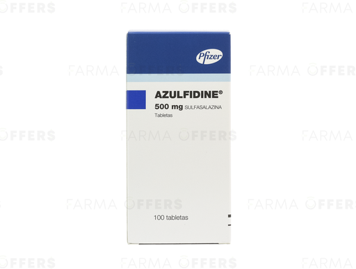 AZULFIDINE TABL 500MG, 1 de 100
