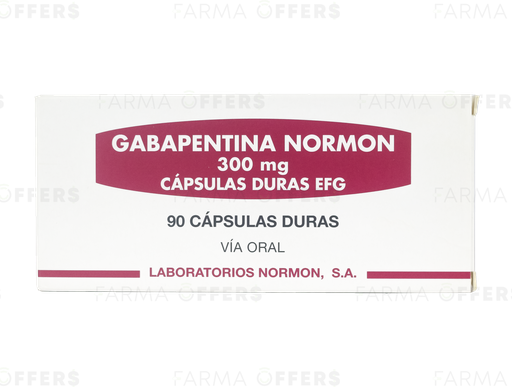 GABAPENTIN-NRM EFG CAPS 300MG, 1 de 90