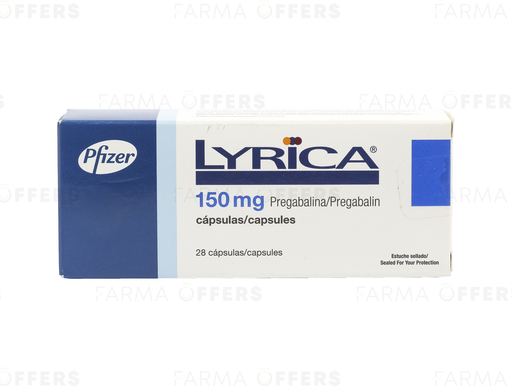 LYRICA CAPS 150MG, 1 de 28