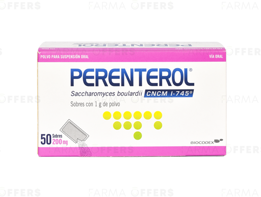 PERENTEROL POLVO SOBRES 200MG, 1 de 50 PAED