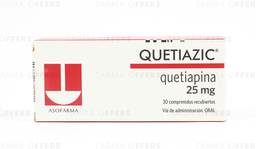 QUETIAZIC TABL RECUBIE 25mg, 1 de 30