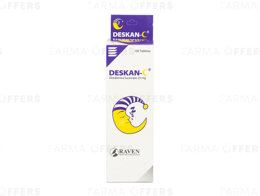 DESKAN-C TABL 25mg, 1 de 100