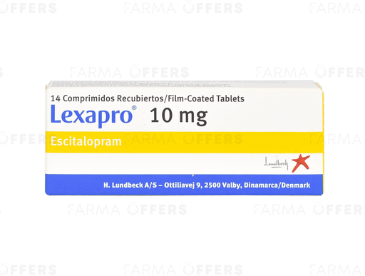 LEXAPRO TABL RECUBIE 10mg, 1 de 14 LB