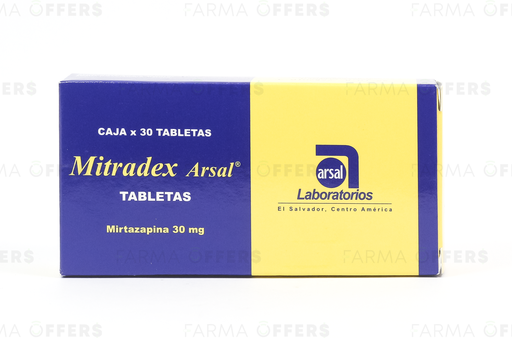 MITRADEX TABL 30mg, 1 de 30
