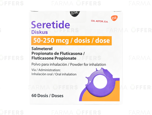 SERETIDE DISK.PO.INH 250Y/50 x 60
