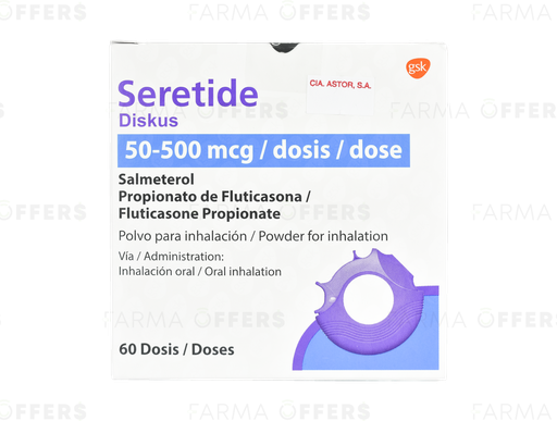 SERETIDE DISK.PO.INH 500Y x 60 /50