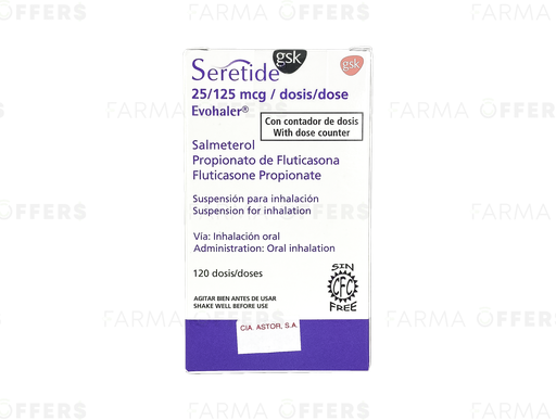 SERETIDE INHAL DOSE 125Y x 120 /25