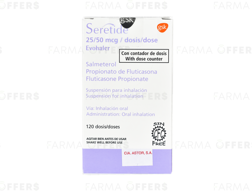 SERETIDE INHAL DOSE 50.0Y x 120 /25