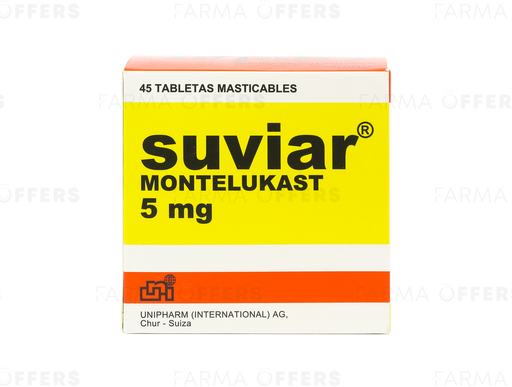 SUVIAR TABL MAST 5.00MG, 1 de 45
