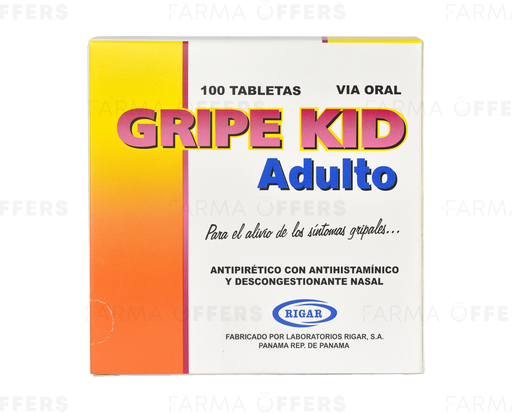 GRIPE KID ADULTO TABL,1 de 100