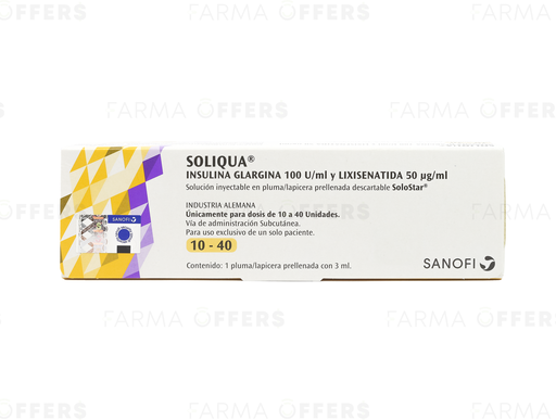 SOLIQUA P.P10-40 DOS 100IU 3ML x 1 /50Y
