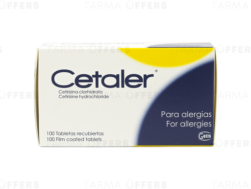 CETALER TABL 10mg, 1 de 100