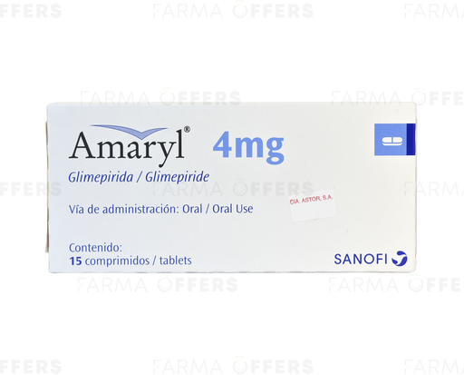 AMARYL TABL 4.00MG, 1 de 15