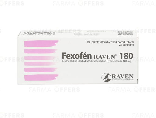 FEXOFEN TABL 180MG, 1 de 10