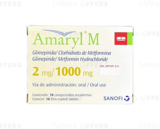 AMARYL M TABL RECUBIE 1.00G/2, 1 de 16 