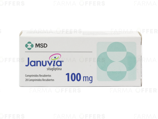 JANUVIA TABL RECUBIE 100MG, 1 de 28