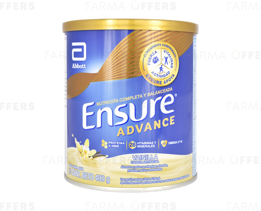 ENSURE ADVANCE POLVO VAINIL 400G x 1