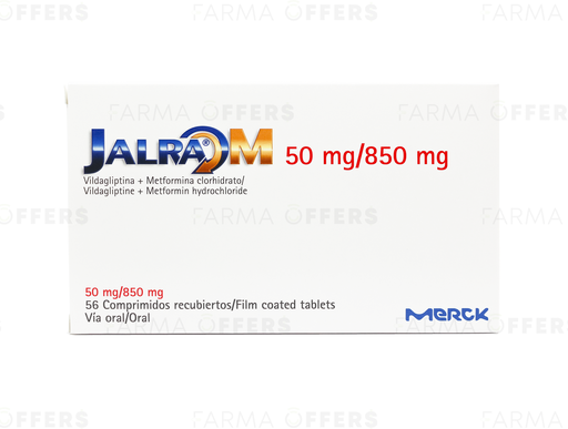 JALRAM TABL 850MG/50, 1 de 56 