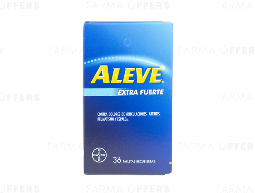 ALEVE EXTRA FUERTE TABL 220MG, 1 de 36