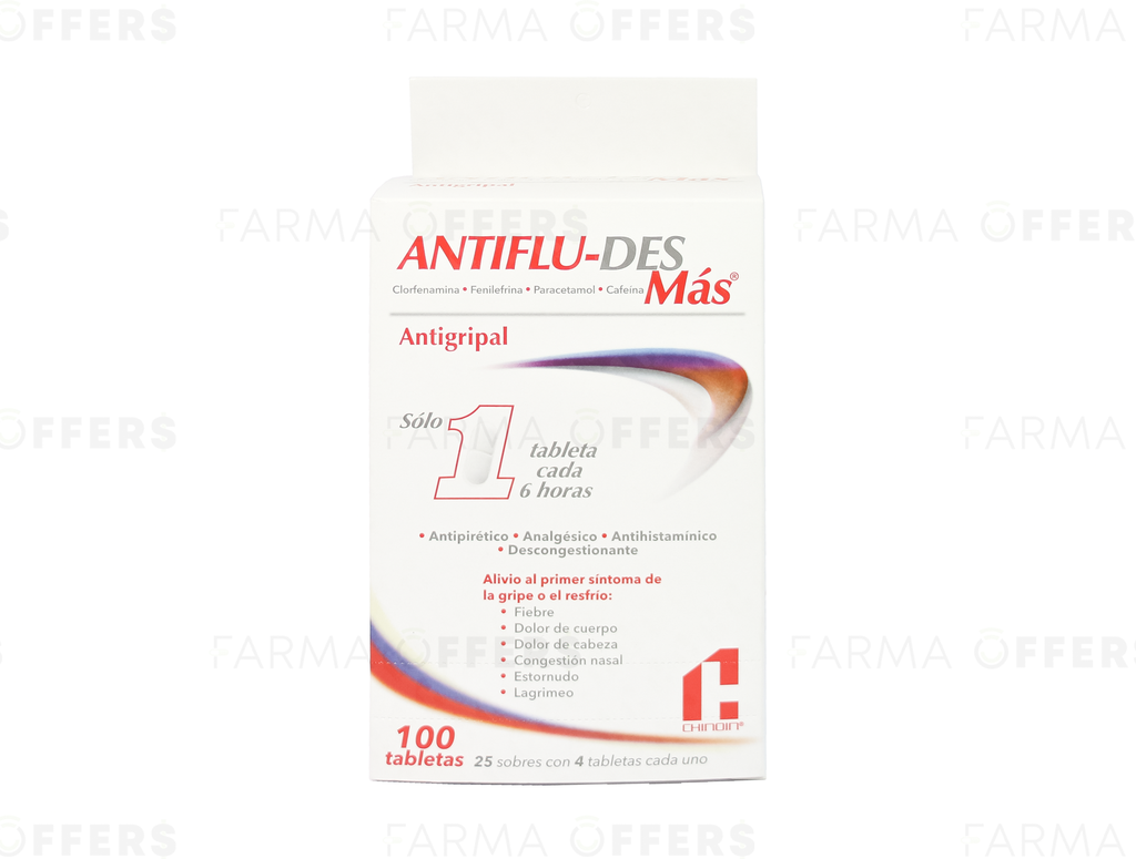 ANTIFLU-DES MAS TABL, 1 de 100 | Farmaoffers