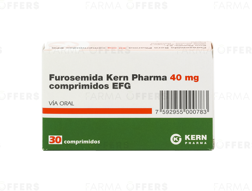 FUROSEMIDA KERN TABL 40mg, 1 de 30