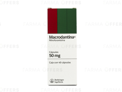MACRODANTINA CAPS 50MG, 1 de 40