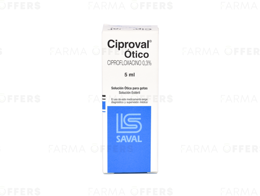 CIPROVAL SOL. OTICO 5ML