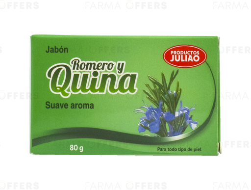 JULIAO JABON NATURAL ROMERO Y QUINA 80G