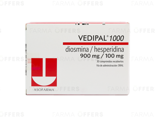 VEDIPAL TABL 1000-900MG+100MG C, 1 de 30 CAPS