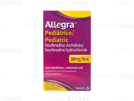 ALLEGRA PEDIATRICO 30MG/5ML 150ML X 1