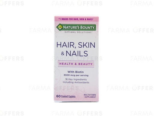 HAIR SKIN &amp; NAILS + BIOTIN X 60