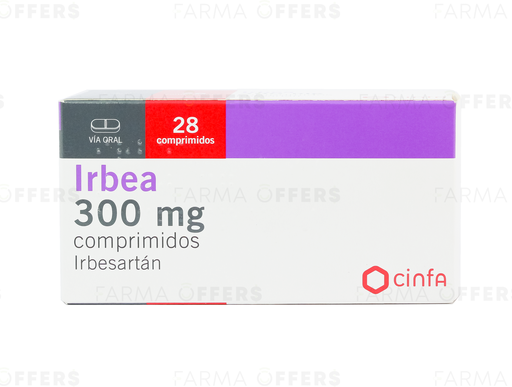 IRBEA PLUS 300mg/ 12.5, 1 de 28 