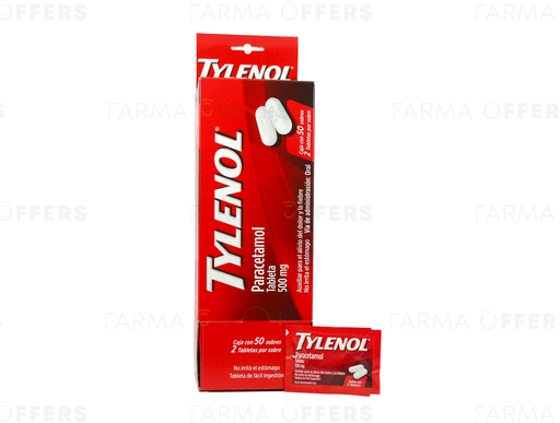 TYLENOL EXT. FORTE, 1 de 50 SOBS