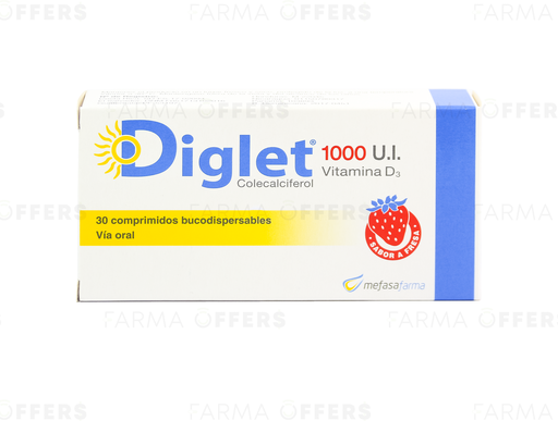 DIGLET TABL DIS.BUC 1000IU, 1 de 30