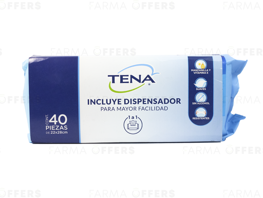 TENA WIPES 12 X40 S 6%