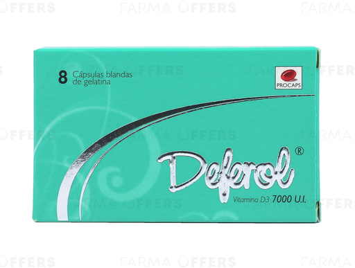DEFEROL CAPS GELAT. 7000IU, 1 de 8