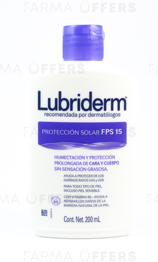 LUBRIDERM PROTEC SOLAR FPS 15 200ML