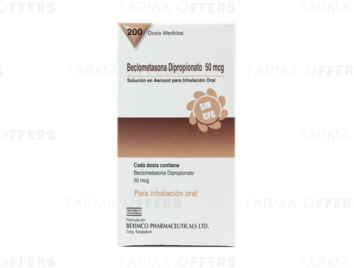 BECLOMETASONA DIPROPIONATO 50MCG SOL X200