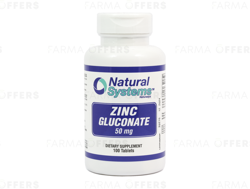 ZINC GLUCONATE TABL 50mg x 100 NS