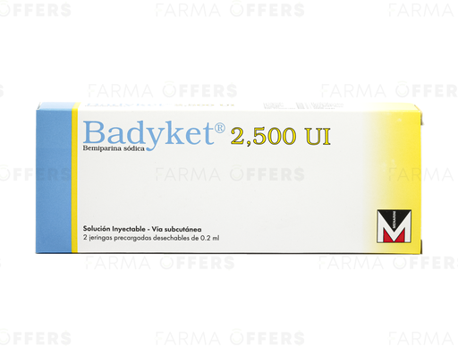 BADYKET JGA.PRELL.SC 2500IU 0.2ML x 2