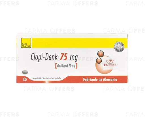 CLOPI-DENK TABL 75mg,1 de 30