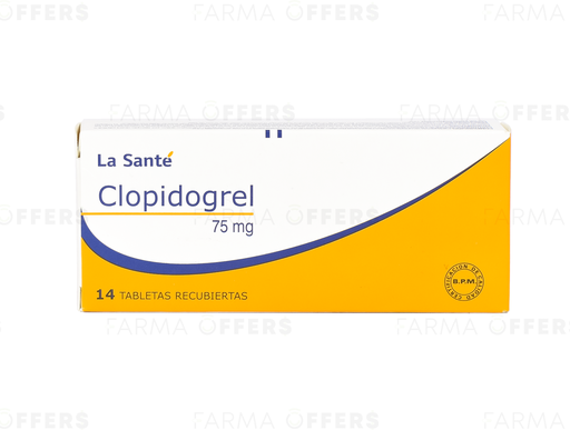 CLOPIDOGREL LST TABL RECUBIE 75mg, 1 de 14